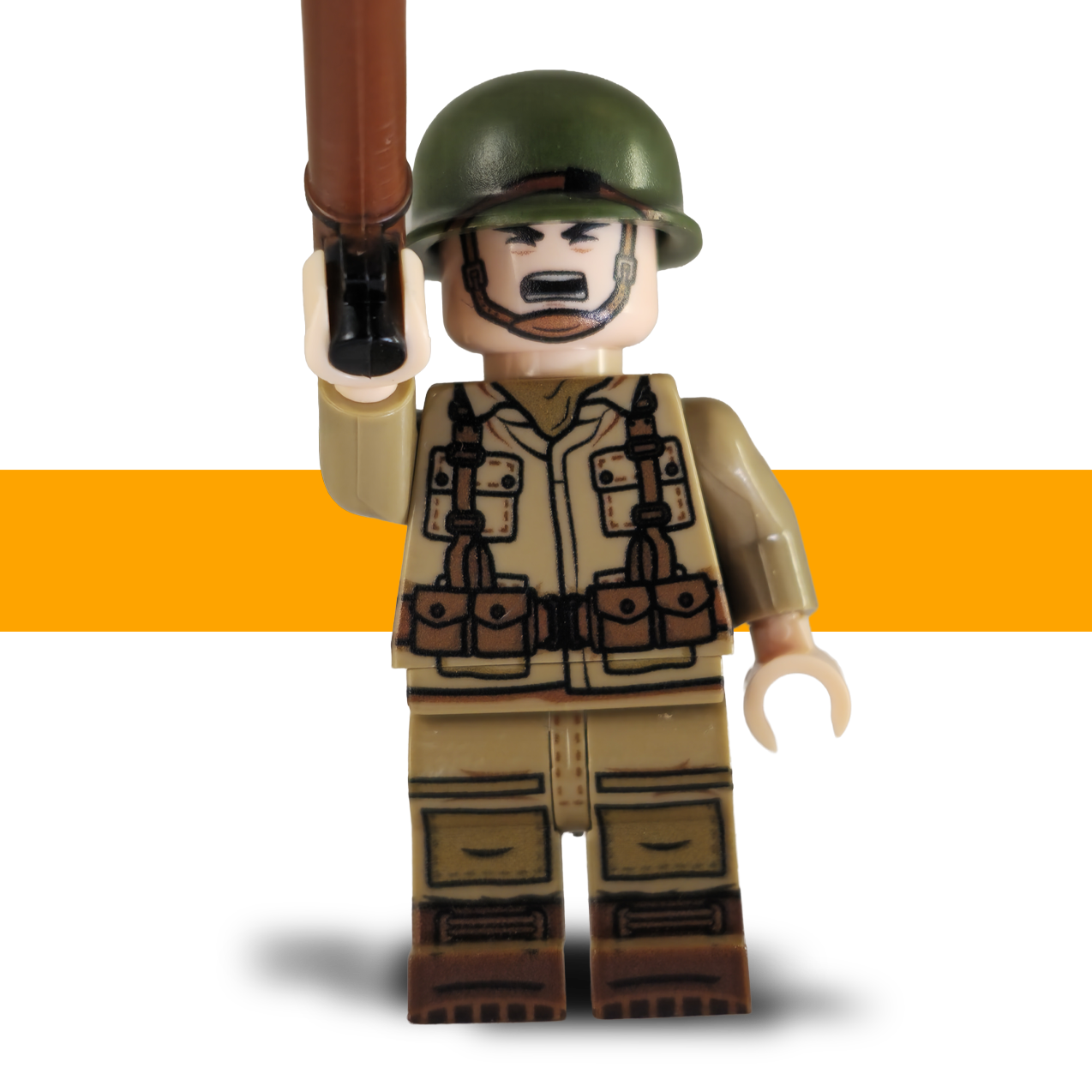 Bazooka_101st_Airborne_WW2_Lego_Army_Minifigure_Front_B