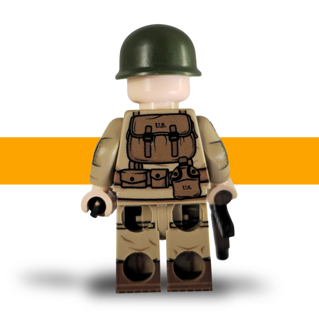 Cpl Toye Easy Company 101st Airborne US WW2 Lego Army Back