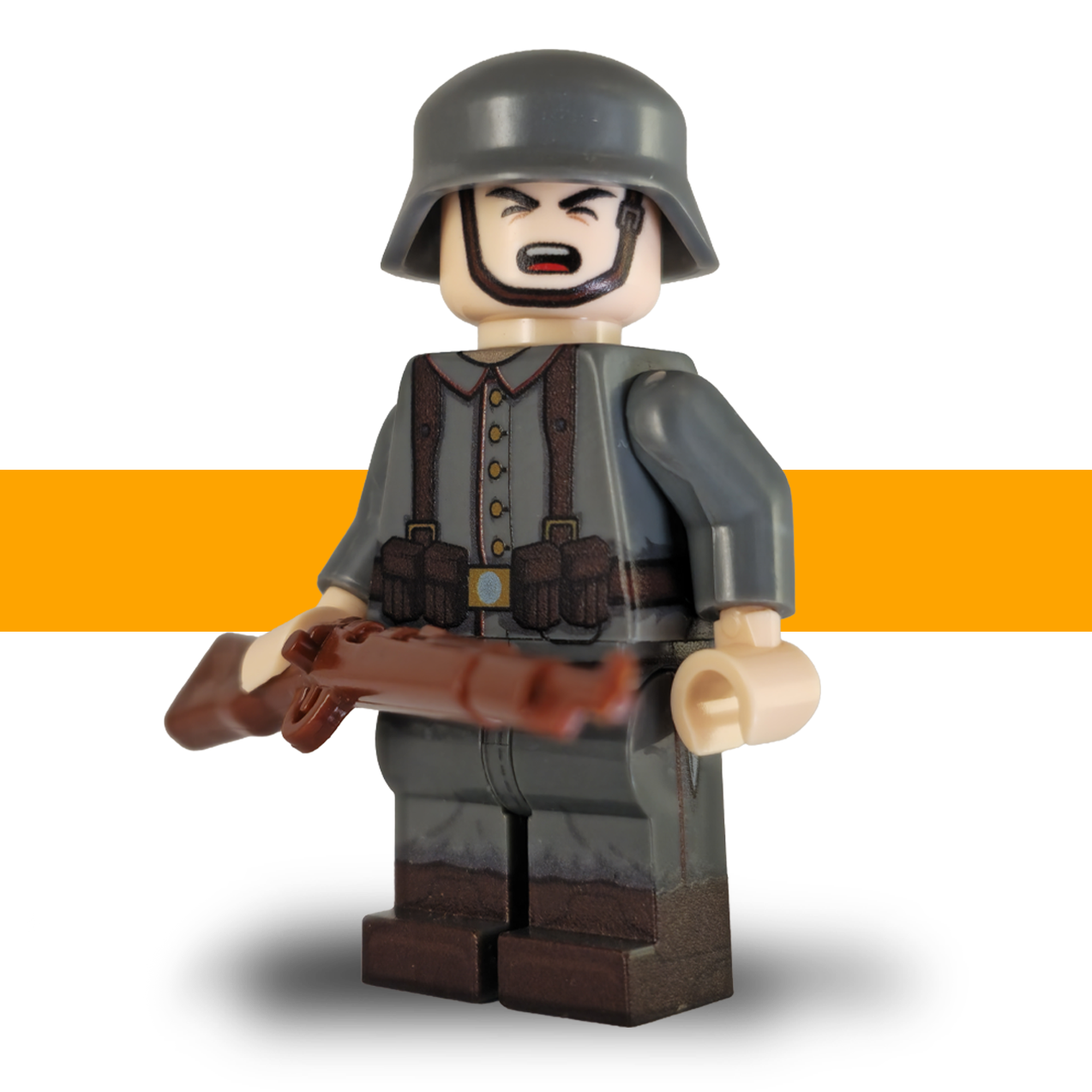German Rifleman ww1 Lego Army Scots Plastic front