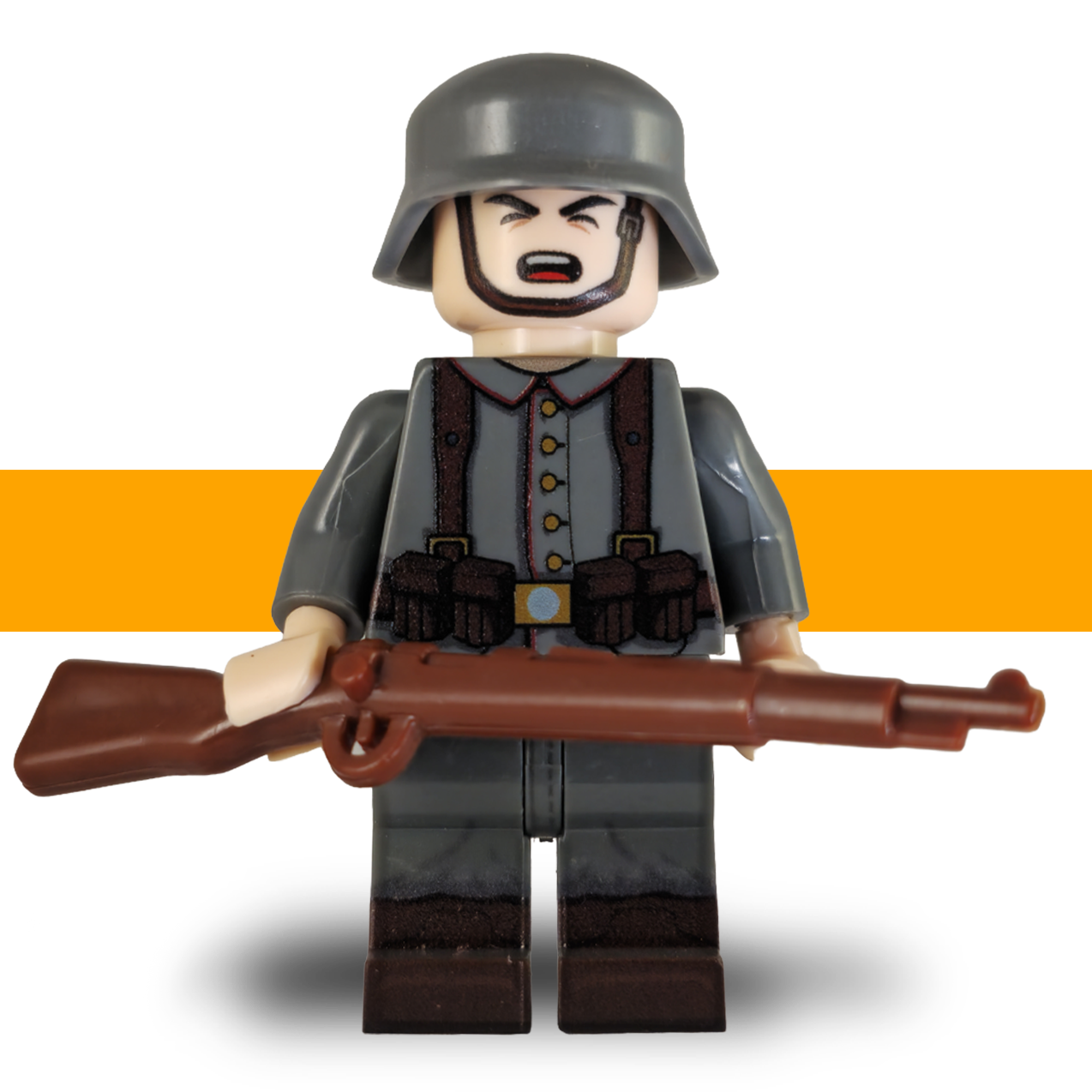 German Rifleman ww1 Lego Army Scots Plastic front b