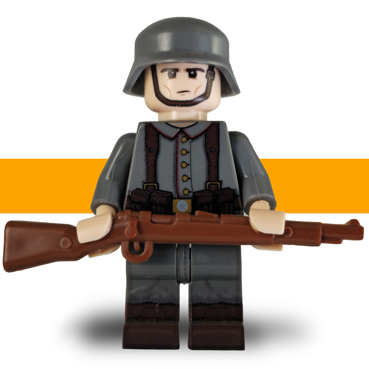 German Rifleman ww1 b Lego Army Scots Plastic front b