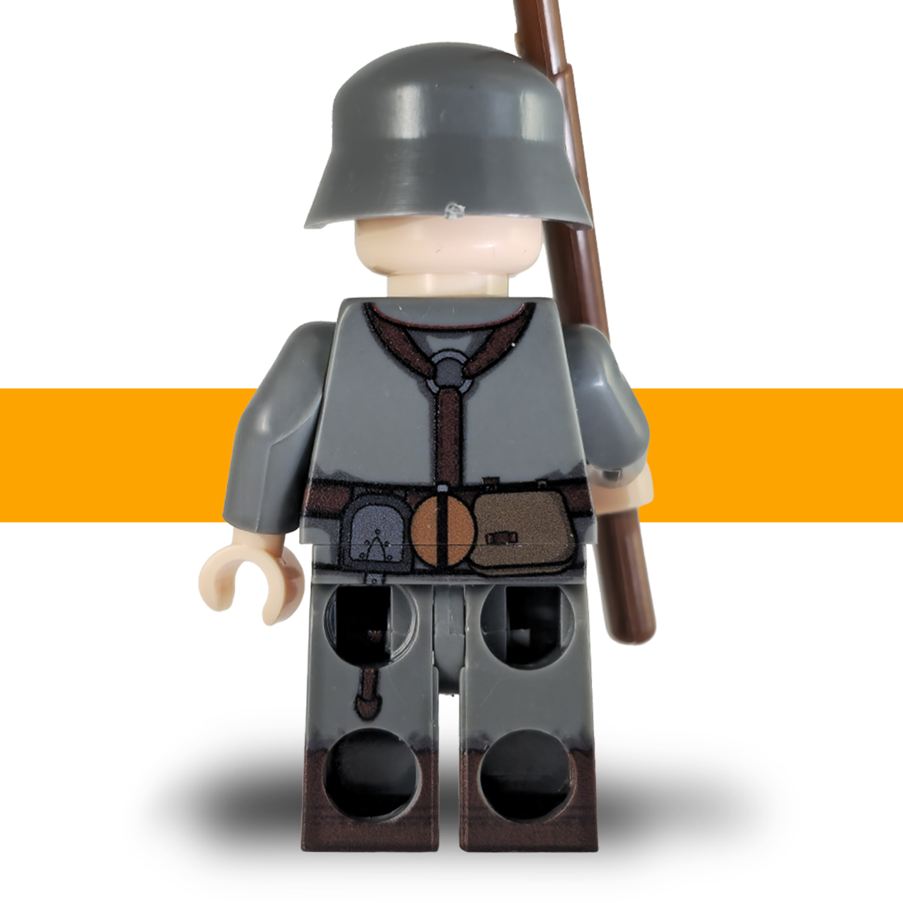 German Rifleman ww1 c Lego Army Scots Plastic back