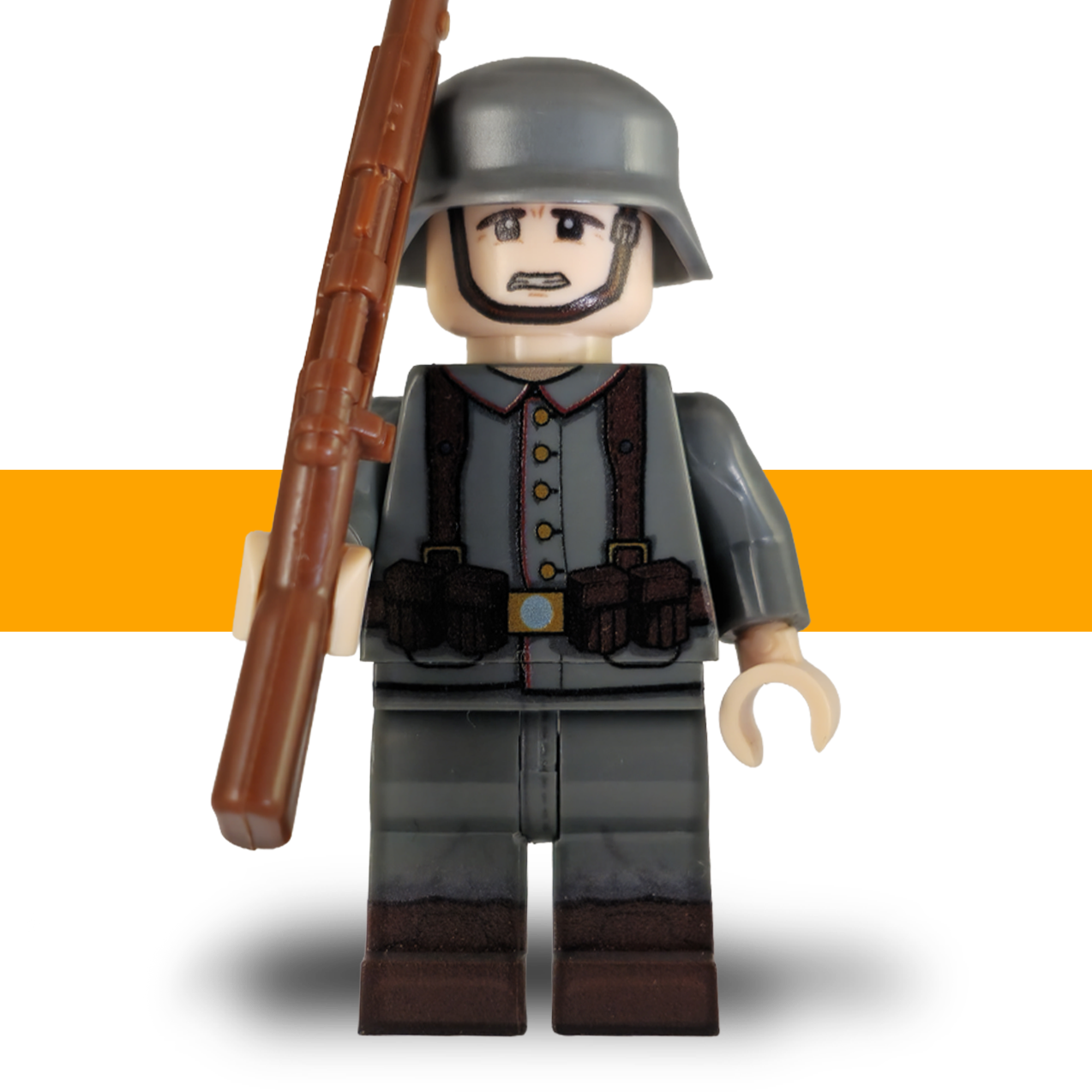 German Rifleman ww1 c Lego Army Scots Plastic front b