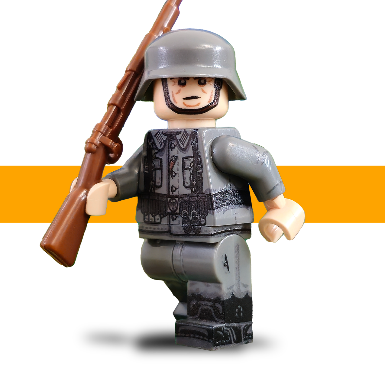 Scots Plastic German LEGO Army Soldier, Front