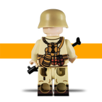 Soldado de asalto alemán del desierto - Segunda Guerra Mundial (compatible)