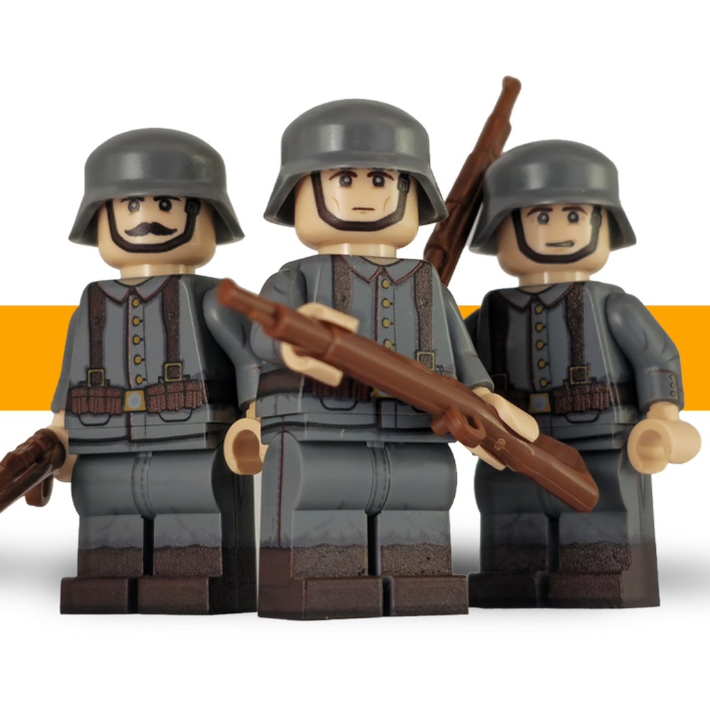 German veteran squad ww1 Lego Army Scots Plastic front