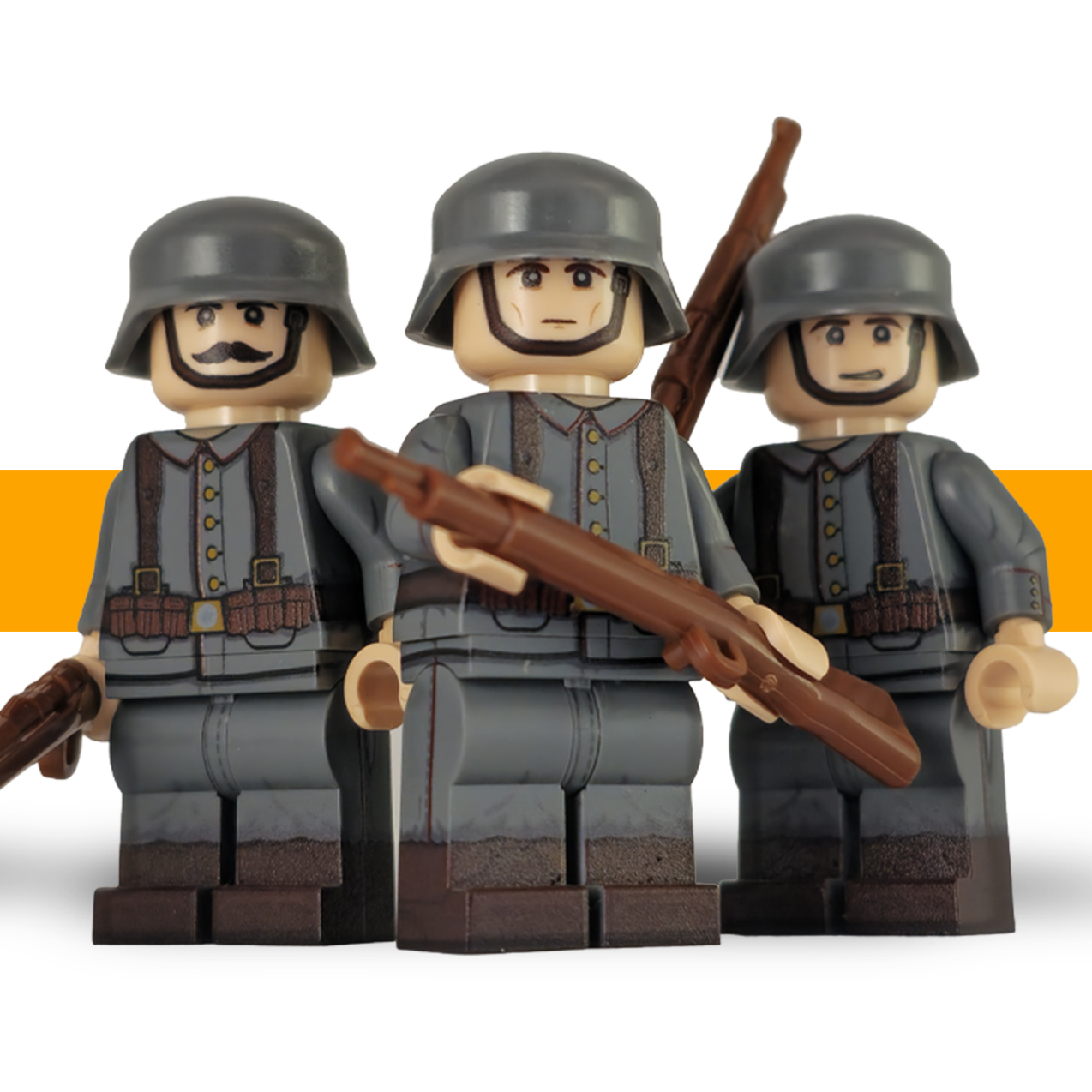 German veteran squad ww1 Lego Army Scots Plastic front