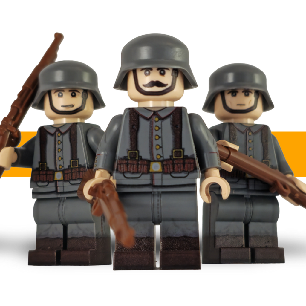 German_Veteran_squad_ww1_Lego_Army_Scots_Plastic_front b