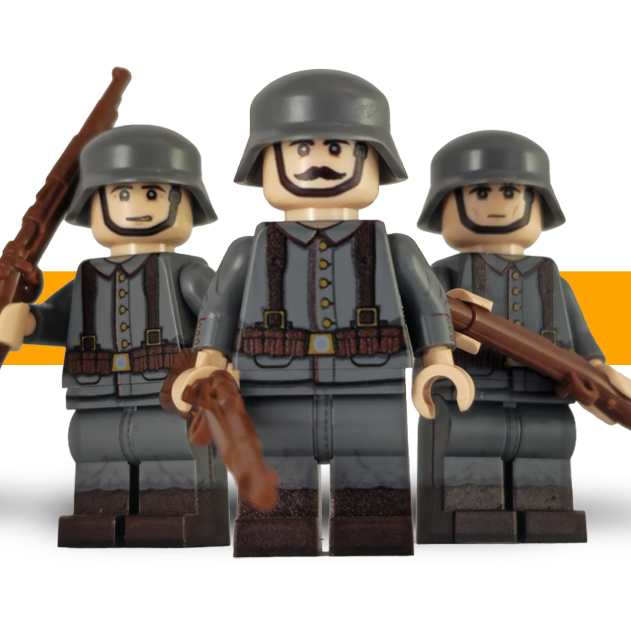 German_Veteran_squad_ww1_Lego_Army_Scots_Plastic_front b