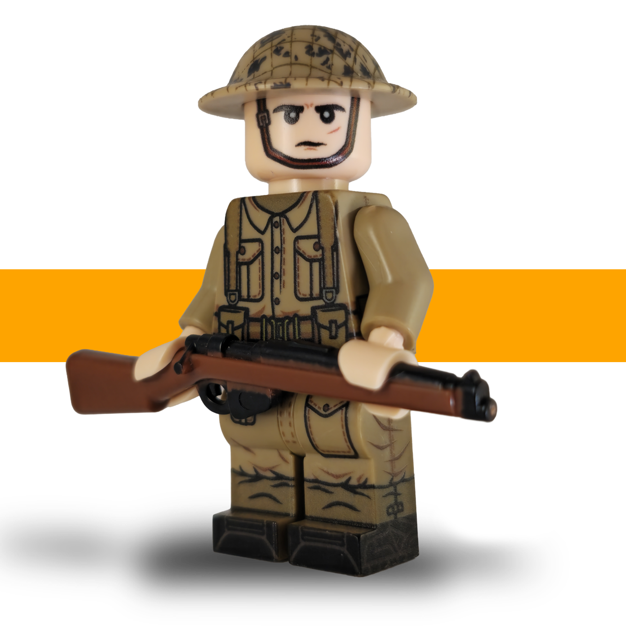 Lee_Enfield_British_WW2_Army_Minifigure_Front_1