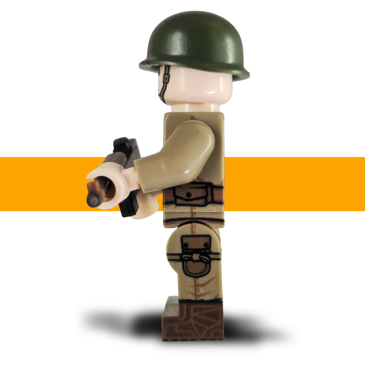 M1A1_Carbine_101st_Airborne_WW2_Lego_Army_Minifigure_Side_Left