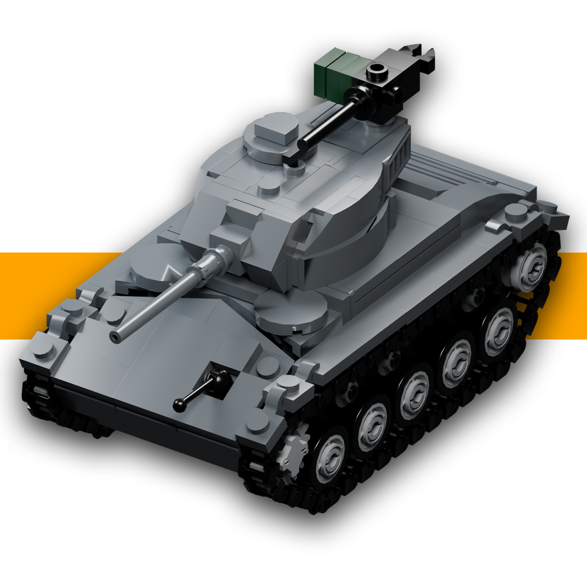 M24 Chaffee digital building instructions cover showing the 354-piece WW2 tank 