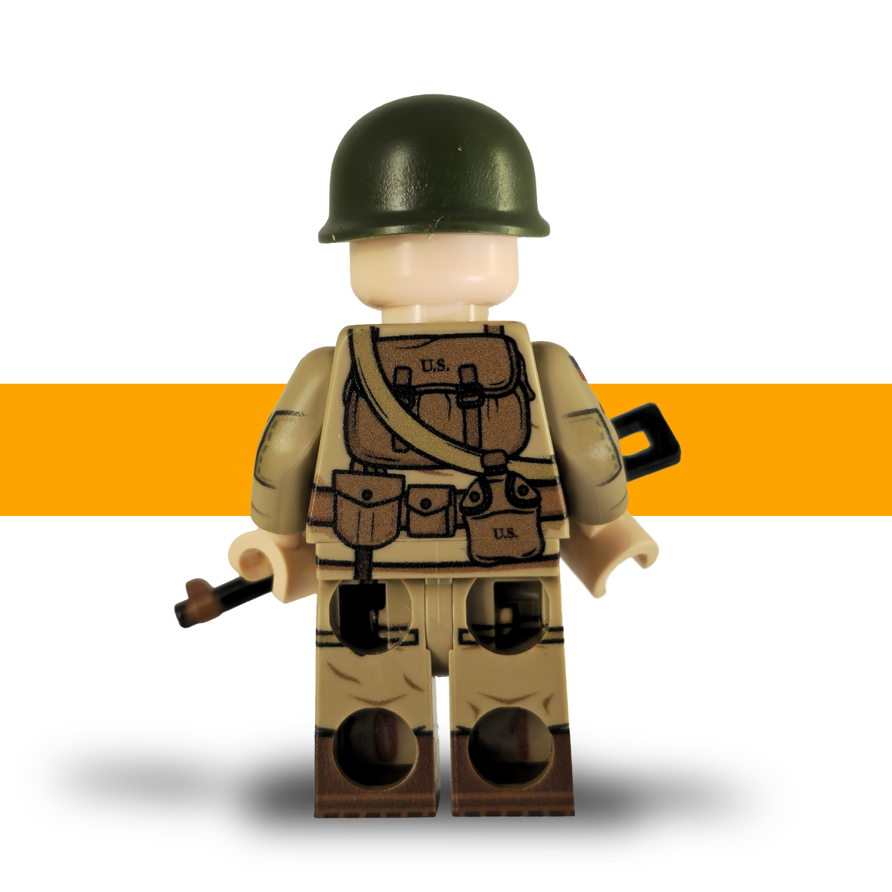 Malarkay Easy Company 101st Airborne US WW2 Lego Army Back