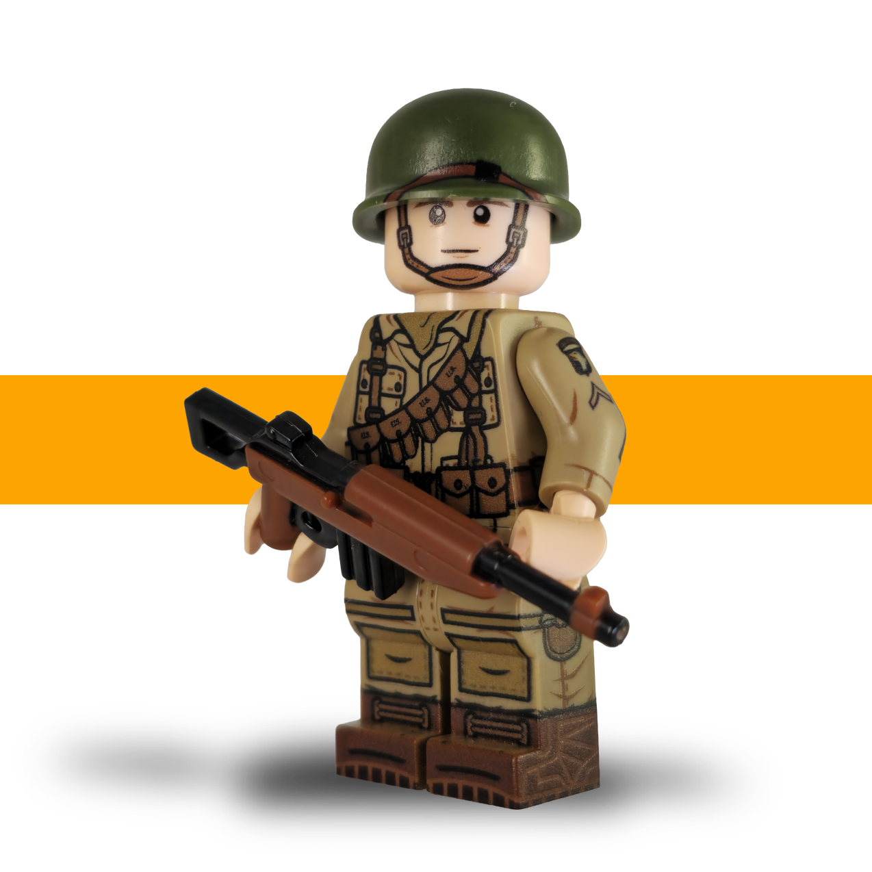 Malarkay Easy Company 101st Airborne US WW2 Lego Army Front