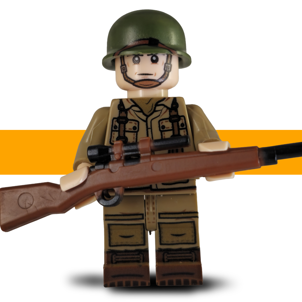 Springfield_101st_Airborne_WW2_Lego_Army_Minifigure_Front_B