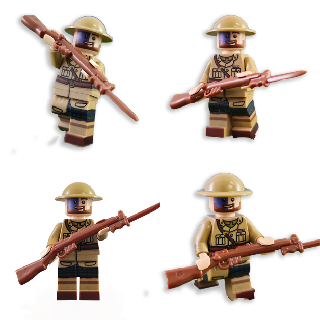 Squad of Scots Plastic LEGO Army Soldier, 4