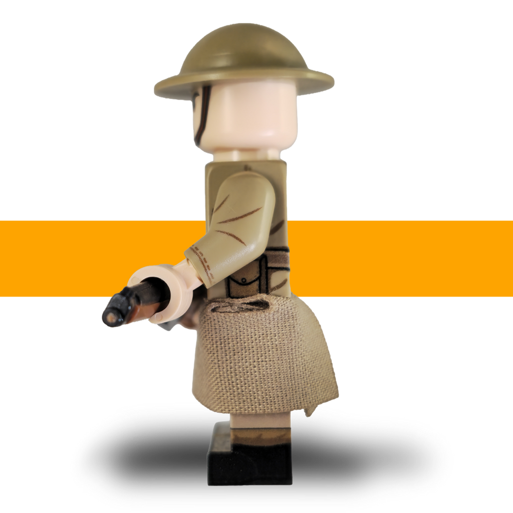 WW1_British_Minifigure_Rifleman_Lego Army Scots Plastic Side Left