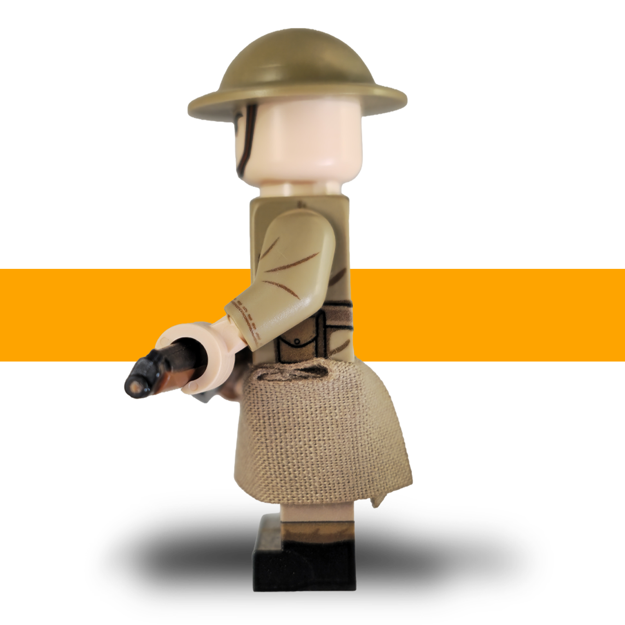 WW1_British_Minifigure_Rifleman_Lego Army Scots Plastic Side Left