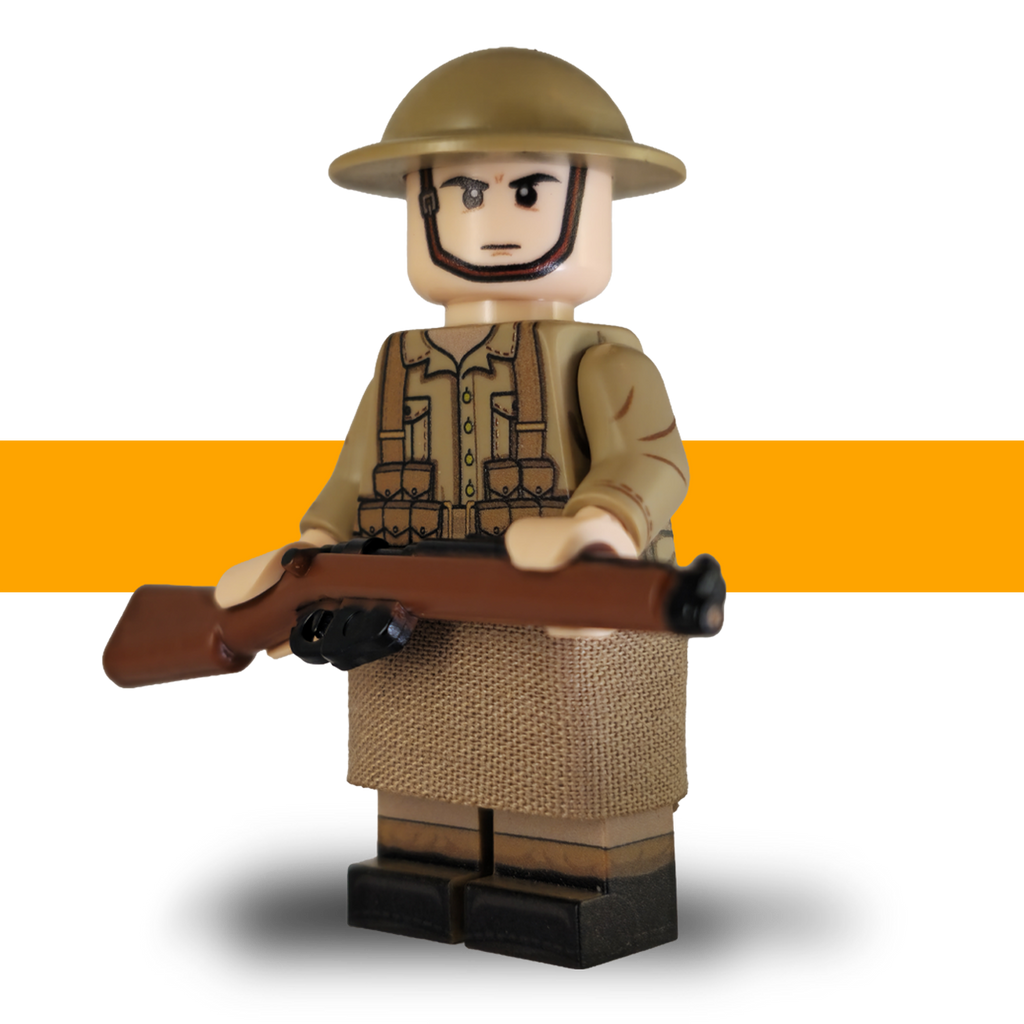 WW1_British_Minifigure_Rifleman_Lego_Army_Scots_Plastic front