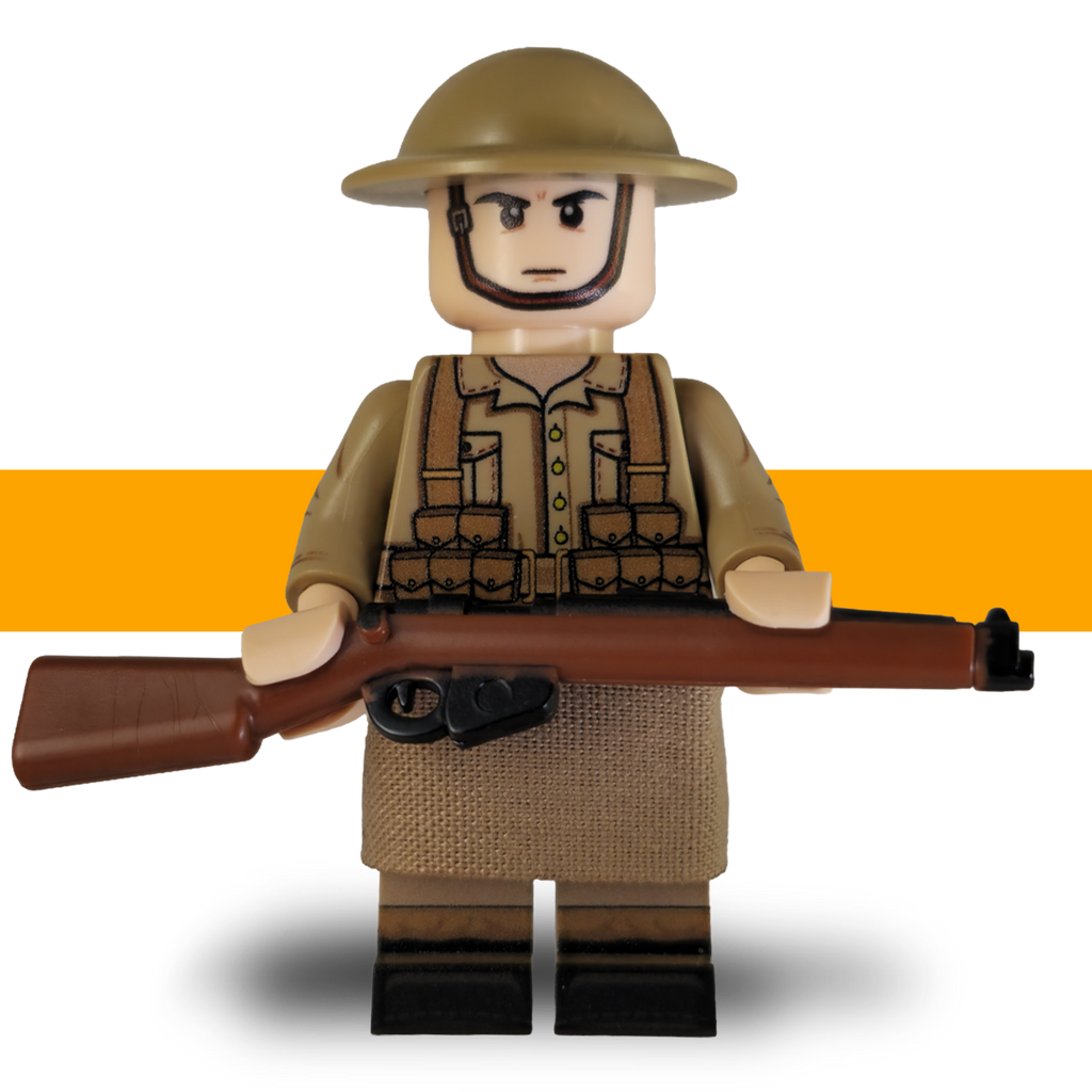 WW1_British_Minifigure_Rifleman_Lego_Army_Scots_Plastic_front b