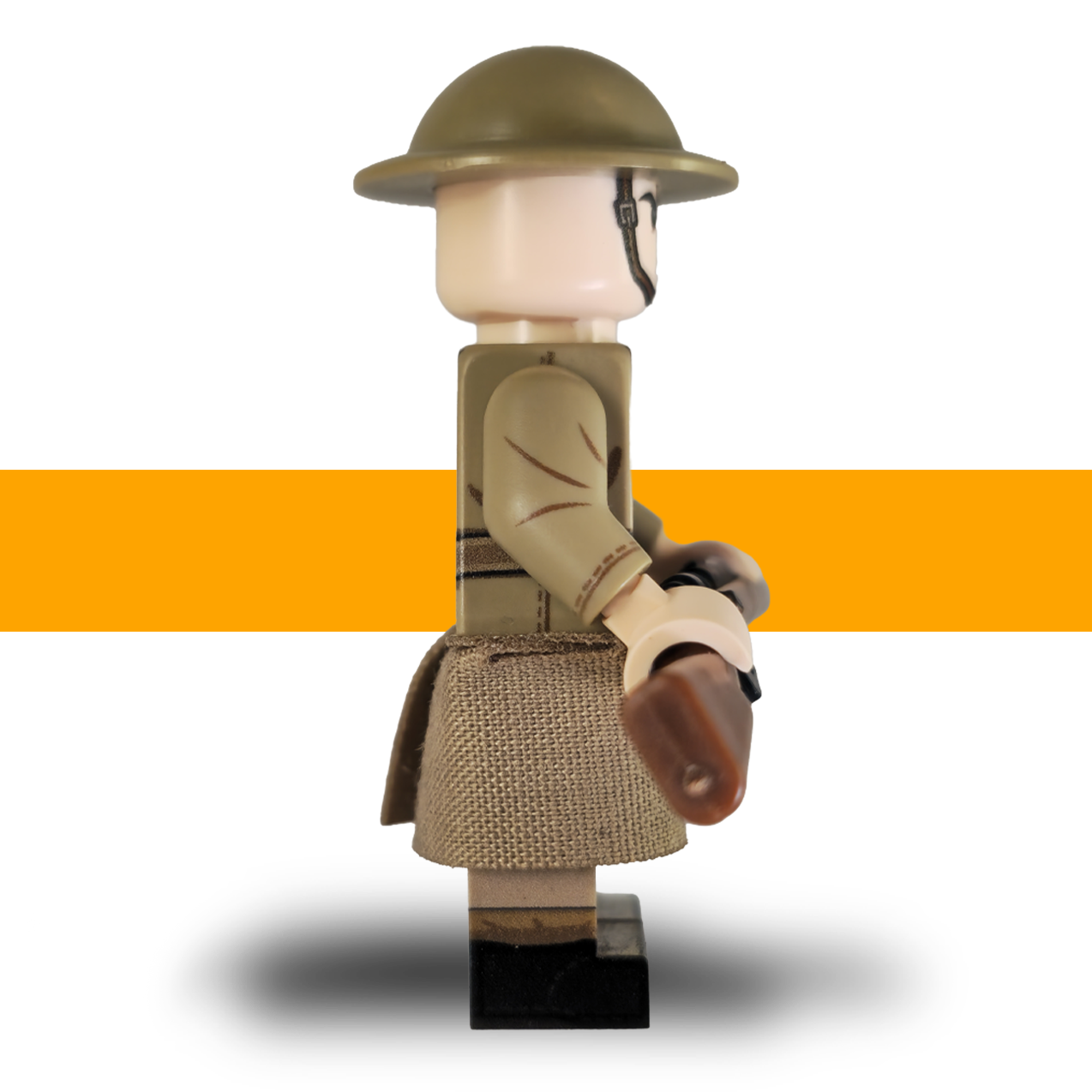 WW1_British_Minifigure_Rifleman_Lego Army Scots Plastic side right