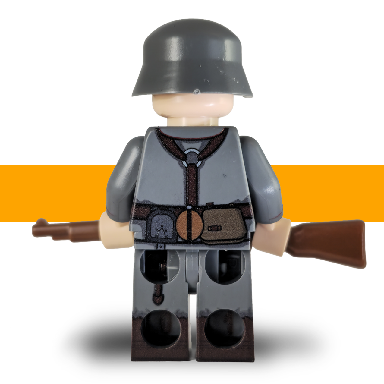 WW1_German_Minifigure_Rifleman_Lego Army Scots Plastic back