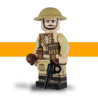 WW2 Desert Rat British Soldier Lego Army Scots Plastic Officer Front