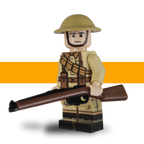 WW2 Desert Rat British Soldier Lego Army Scots Plastic Rifleman Front