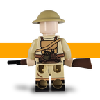WW2 Desert Rat British Soldier Lego Army Scots Plastic Sniper Back 2
