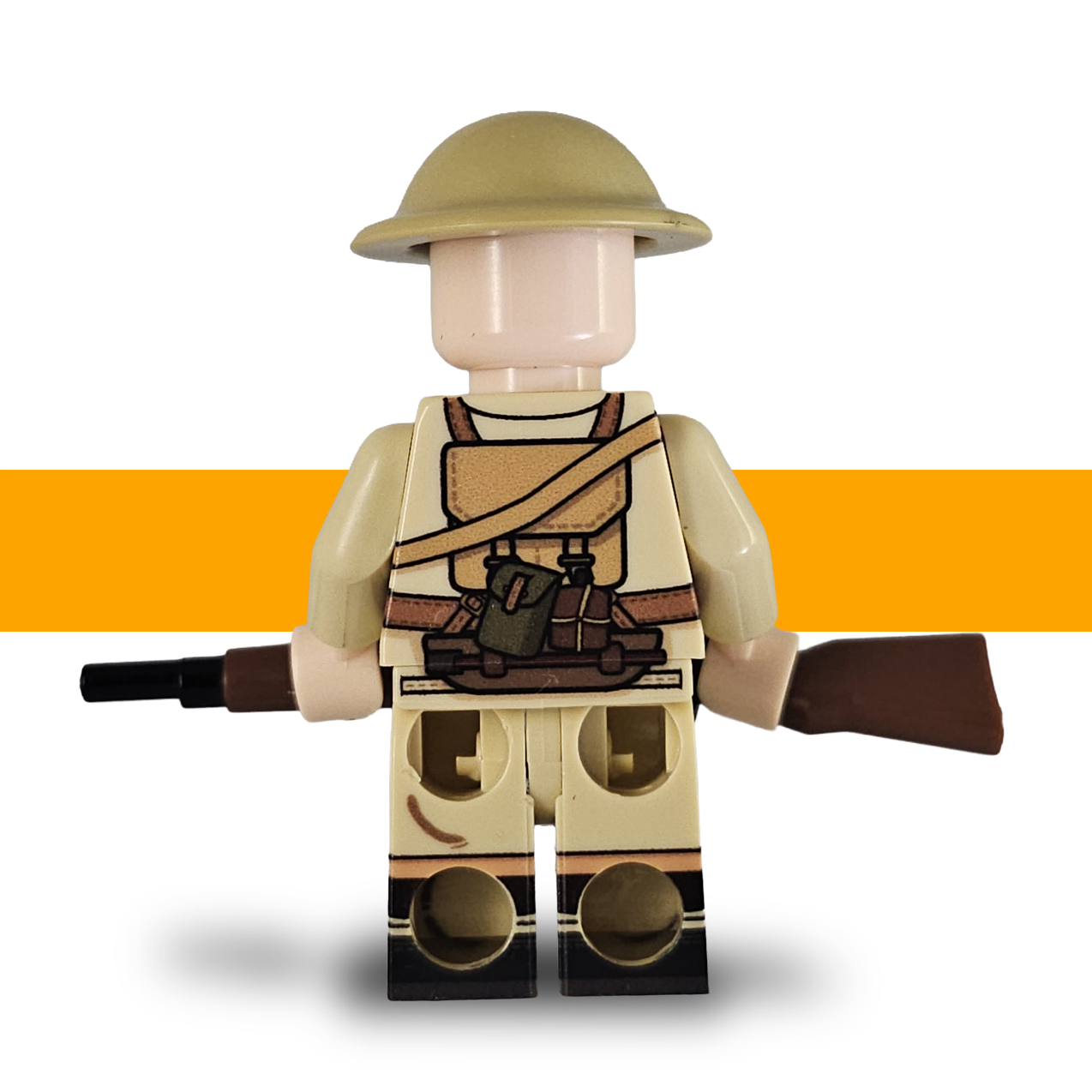 WW2 Desert Rat British Soldier Lego Army Scots Plastic Sniper Back 2