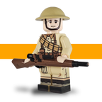 WW2 Desert Rat British Soldier Lego Army Scots Plastic Sniper Front