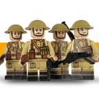 WW2 Desert Rat British Soldier Lego Army Scots Plastic Squad