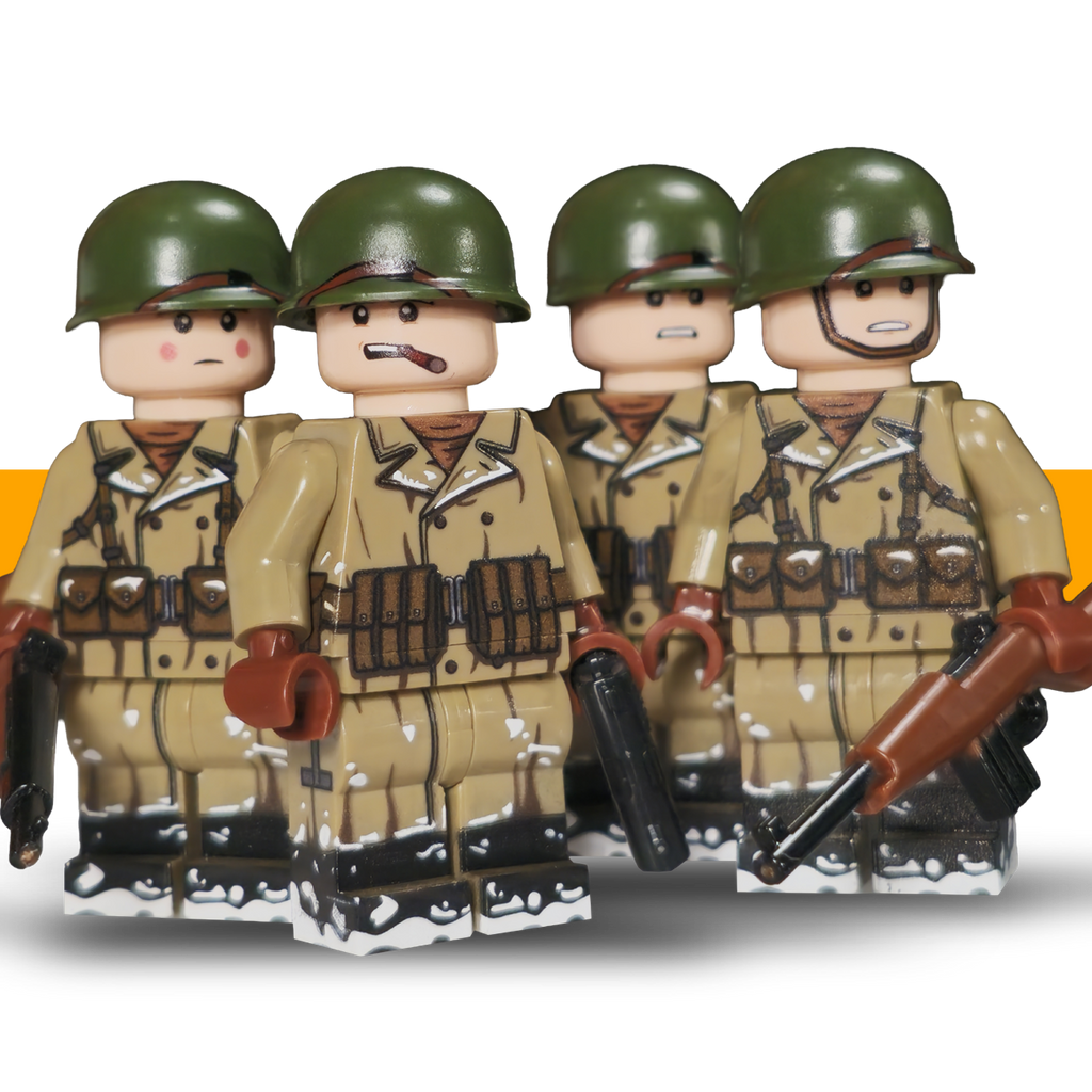 WW2_Lego_Army_Scots_Plastic_Winter_USA_Army_Soldier_Squad
