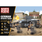 German Combat Pack front artwork showing a Panzer 38(t) tank and four infantry minifigures in a Berlin battlefield scene
